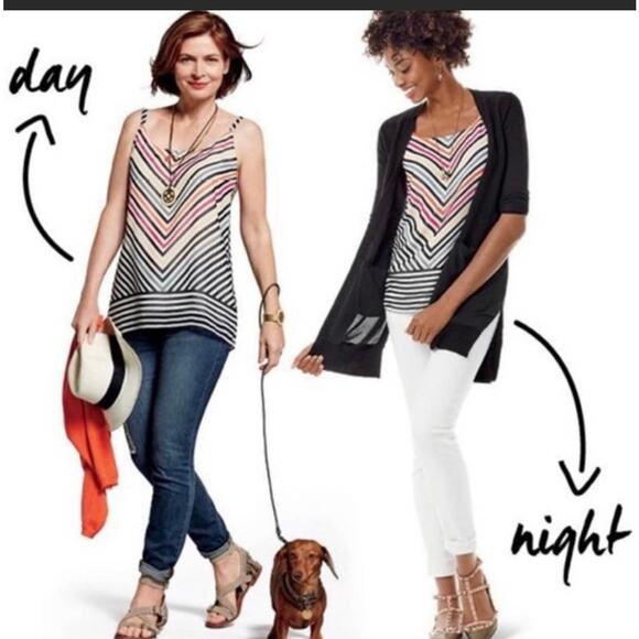 NWT Cabi 5043 Linea chevron cami top size M - Picture 1 of 6